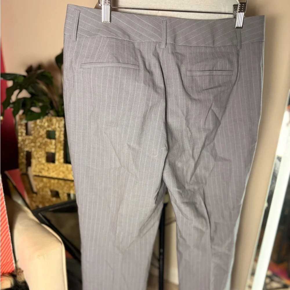 Banana Republic Women's Gray Pinstripe Trousers - Picture 2 of 2